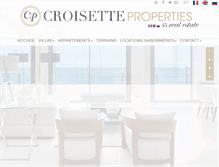 Tablet Screenshot of croisette-properties.com